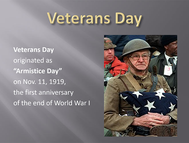 Veterans Day Origins