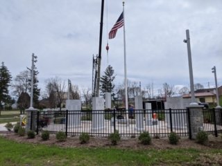 A view from outside the monument