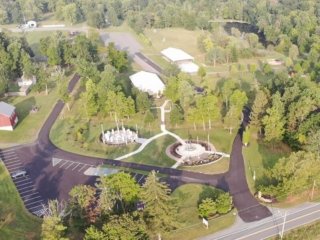 march2023-03 High altitude drone photo of memorial in March 2023.